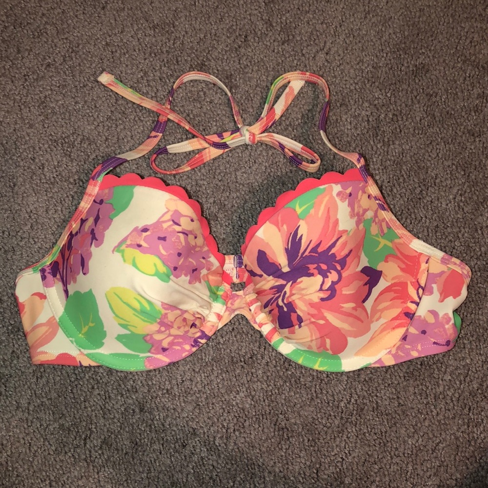 Aerie Flower Bikini Top